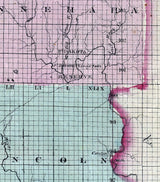 1869 Map of the Dakota Territory