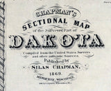 1869 Map of the Dakota Territory