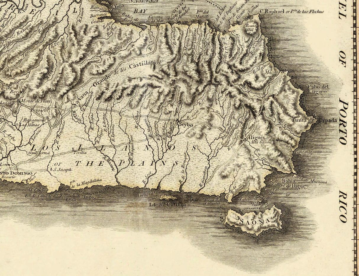 1796 Map of The Island of St Domingo Haiti and Dominican Republic