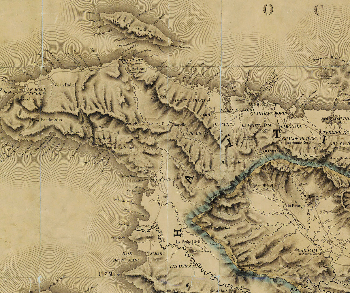 1858 Map of Haiti and The Dominican Republic