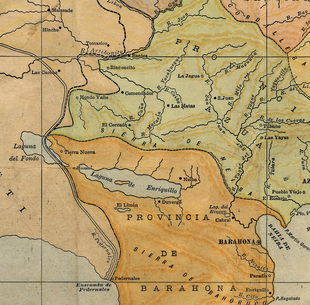 1910 Map of the Dominican Republic