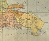 1910 Map of the Dominican Republic