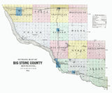 1899 Map of Big Stone County Minnesota