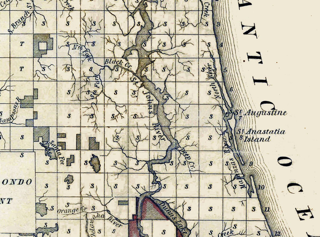 1839 Map of North Florida