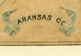 1883 Farm Line Map of Aransas County Texas