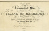 1846 Map of the Island of Barbados