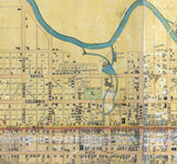 1856 Map of Springfield Clark County Ohio