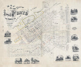 1860 Town Map of La Porte Indiana