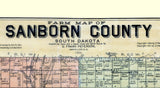 1901 Farm Line Map of Sanborn County South Dakota