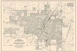 1911 Map of Muskogee Oklahoma