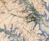 1917 Map of Anne Arundel County Maryland