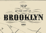1868 Map of Brooklyn New York