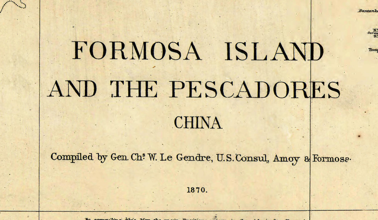 1870 Map of Taiwan