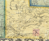 1858 Map of Susquehanna County Pa from actual surveys