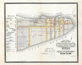 1890 Map of Galveston Texas