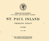 1898 Map of Saint Paul Island Alaska