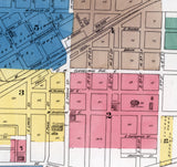 1892 Town Map of Ishpeming Marquette County Michigan