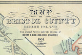 1851 Map of Bristol County Rhode Island