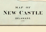 1880 Map of New Castle Delaware