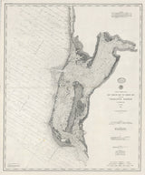 1883 Nautical Map of San Carlos Bay to Lemon Bay Florida Charlotte Harbor Sanibel Captiva