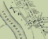 1858 Map of Great Bend Susquehanna County Pennsylvania