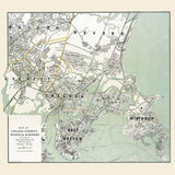 1897 Map of Chelsea Everett Revere and Winthrop Massachusetts