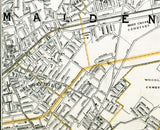 1897 Map of Chelsea Everett Revere and Winthrop Massachusetts