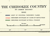 1900 Map of The Cherokee Country