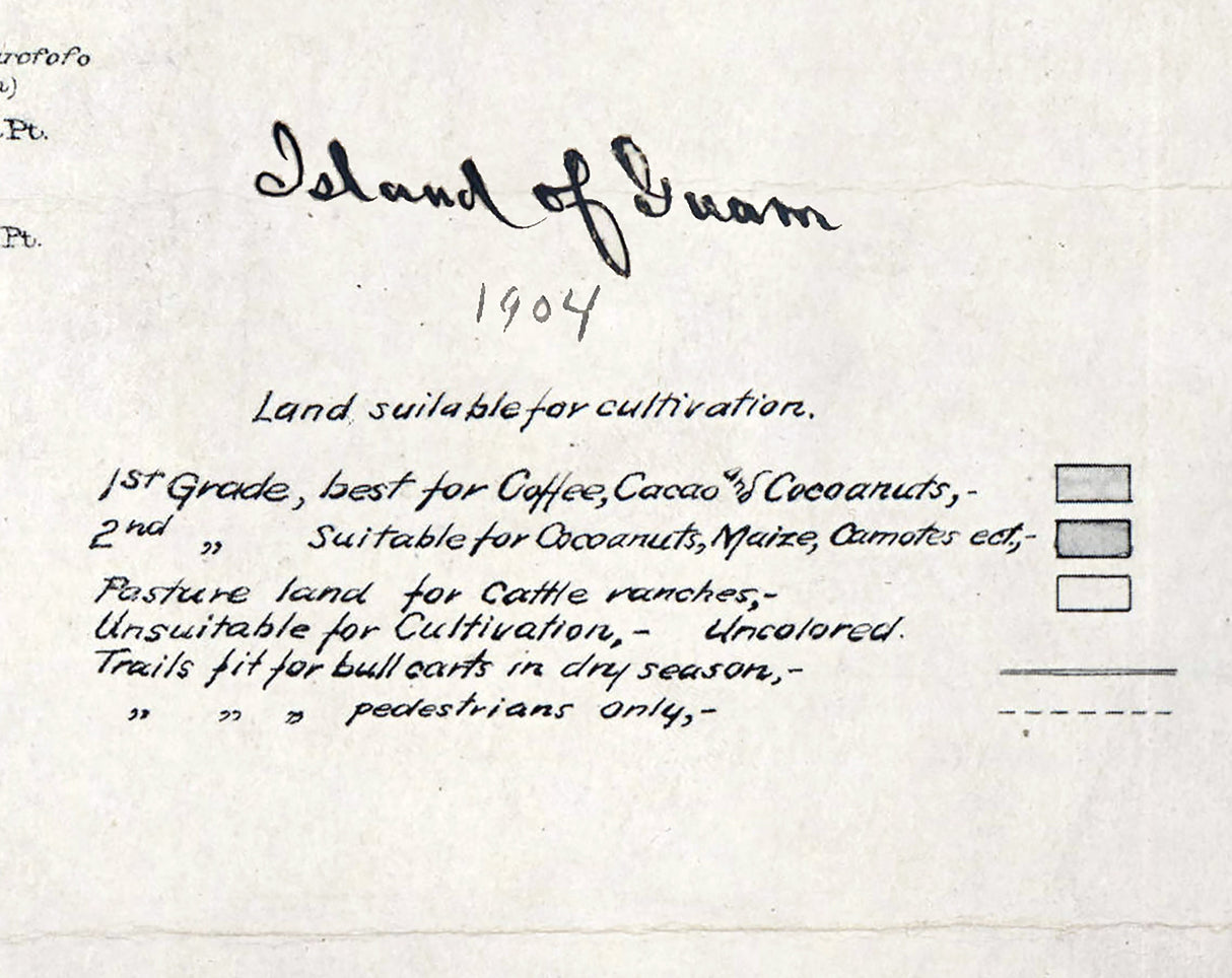 1904 Map of Island of Guam