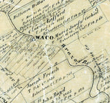 1855 Map of McLennan County Texas