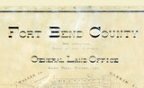 1892 Map of Fort Bend County Texas