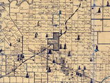 1921 Map of Clay County Texas Oil and Gas Wells