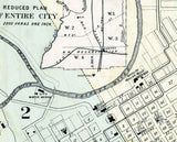 1885 Map of Fort Worth Texas