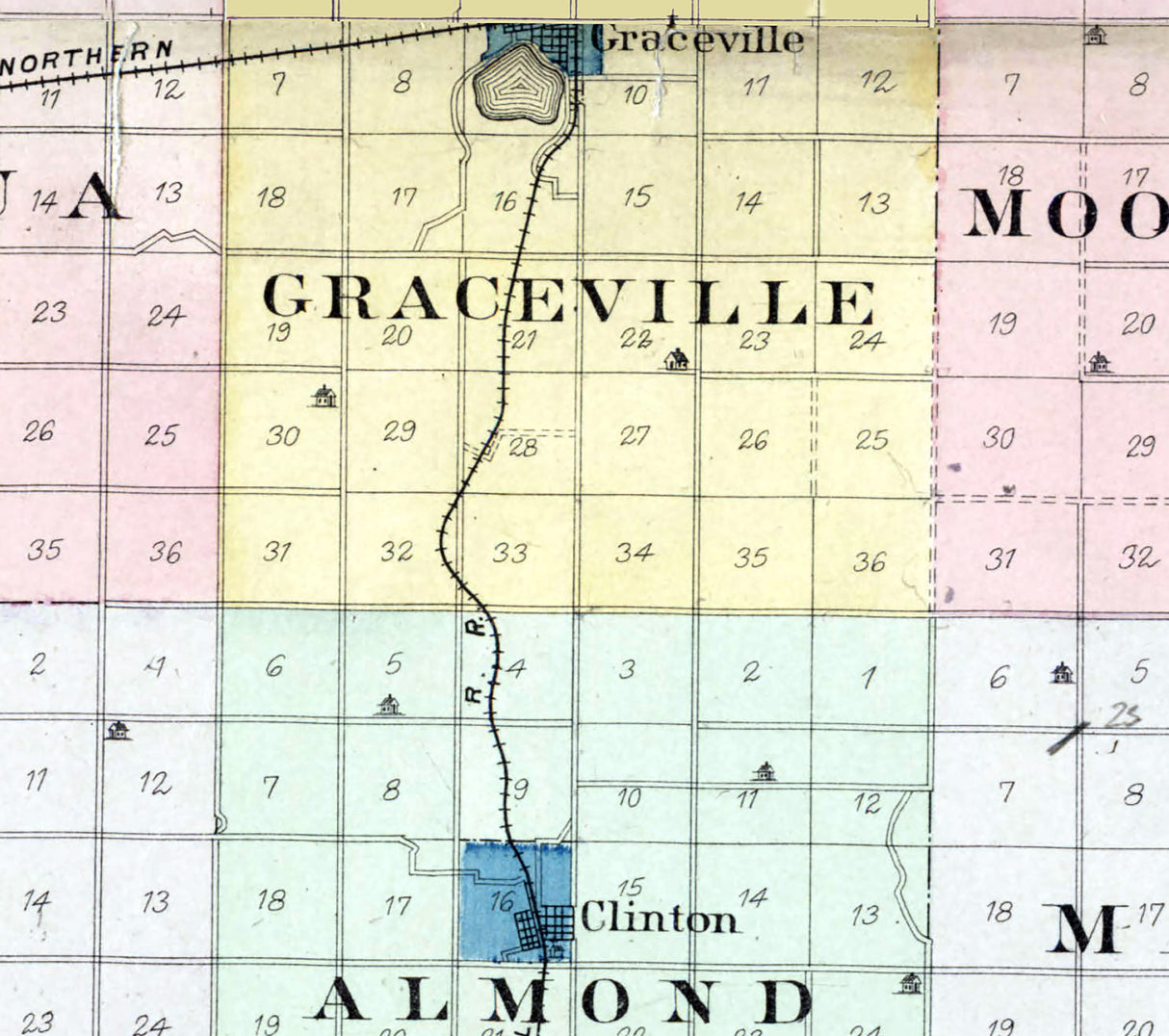 1899 Map of Big Stone County Minnesota