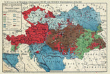 1918 Map of Austria Ethnology