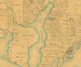 1883 Farm Line Map of Aransas County Texas