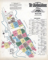 1910 Town Map of Saint Augustine Florida