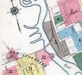 1910 Town Map of Saint Augustine Florida