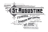 1917 Town Map of Saint Augustine Florida