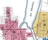 1917 Town Map of Saint Augustine Florida