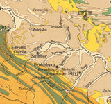 1908 Map of Galicia Geology