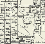 1920 Farm Line Map of Hunt County Texas