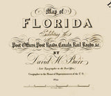 1839 Map of Florida