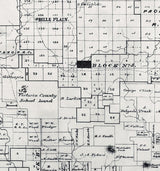 1870 Map of Callahan County Texas