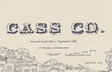 1911 Map of Cass County Texas