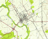 1956 Topo Map of Meridian Texas