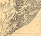 1862 Nautical Chart of Port Royal South Carolina Hilton Head Island