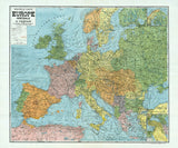 1918 Map of Europe