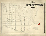 1796 Map of Georgetown Washington DC