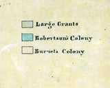 1858 Farm Line Map of Limestone County Texas